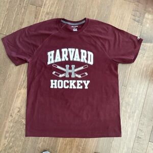 Harvard Hockey Men's Shirt, Size L, Champion Maroon
